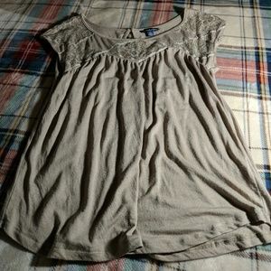 American Eagle Tan Blouse